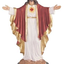 George S. Chen Imports Sacred Heart Of Jesus Holy Figurine Religious Decor, 12"