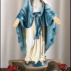 CB Our Lady of Grace Holy Water Font, 6 Inch